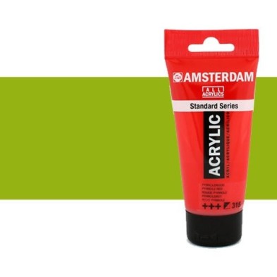 Material Bellas Artes - Pintura - Acrílico Amsterdam color verde amarillo (250 ml) | totenart.com