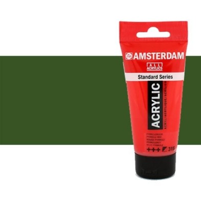 Material Bellas Artes - Pintura - Acrílico Amsterdam color verde oliva oscuro (250 ml) | totenart.com