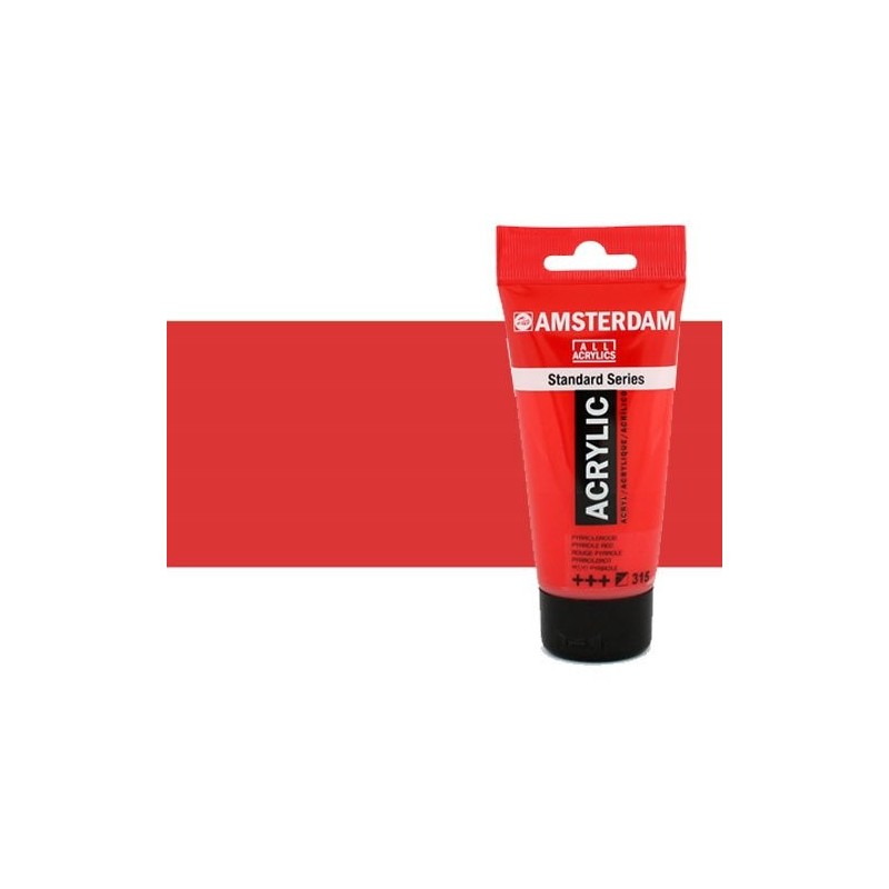 Material Bellas Artes - Pintura - Acrílico Amsterdam color rojo naftol claro (250 ml) | totenart.com