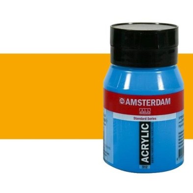 Material Bellas Artes - Pintura - Acrílico Amsterdam color amarillo azo oscuro (500 ml) | totenart.com