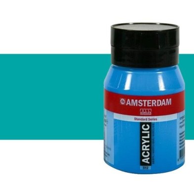 Material Bellas Artes - Pintura - Acrílico Amsterdam color verde turquesa (500 ml) | totenart.com