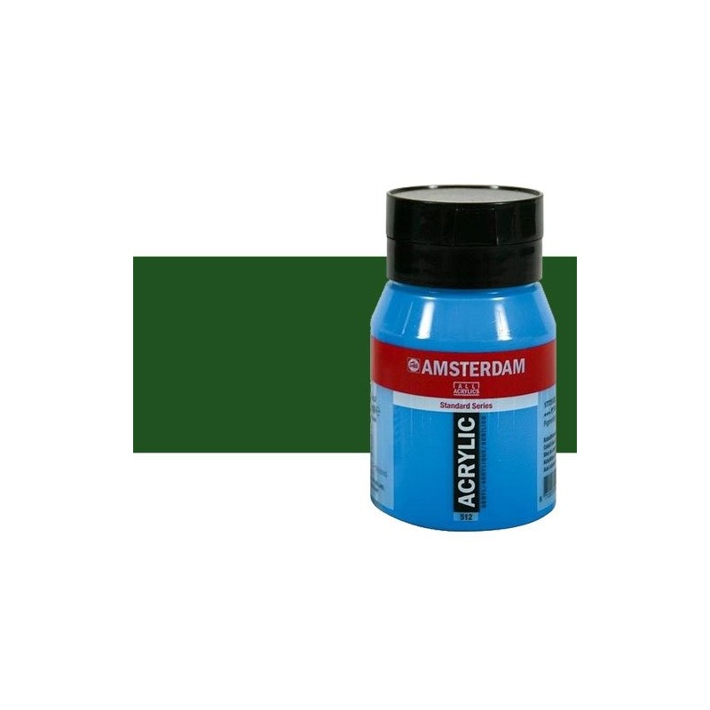 Material Bellas Artes - Pintura - Acrílico Amsterdam color verde vejiga (500 ml) | totenart.com