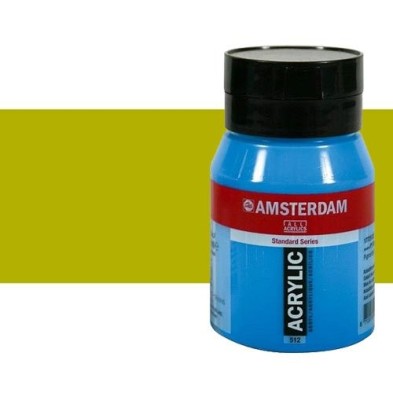 Material Bellas Artes - Pintura - Acrílico Amsterdam color verde oliva claro (500 ml) | totenart.com
