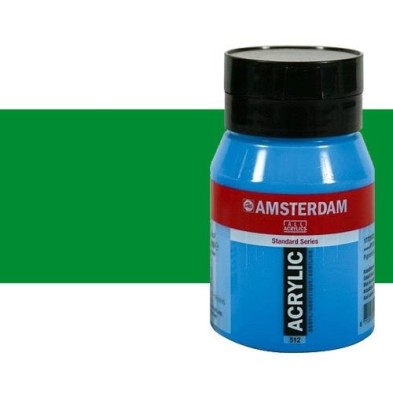 Material Bellas Artes - Pintura - Acrílico Amsterdam color verde permanente claro (500 ml) | totenart.com