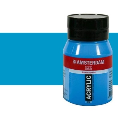 Material Bellas Artes - Pintura - Acrílico Amsterdam color cyan primario (500 ml) | totenart.com
