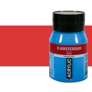 Material Bellas Artes - Pintura - Acrílico Amsterdam color rojo naftol claro (500 ml) | totenart.com