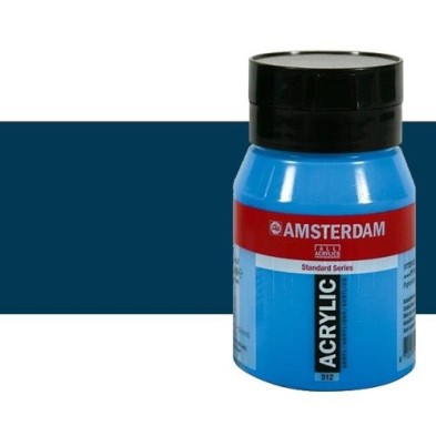 Material Bellas Artes - Pintura - Acrílico Amsterdam color azul Prusia ftalocianina (500 ml) | totenart.com