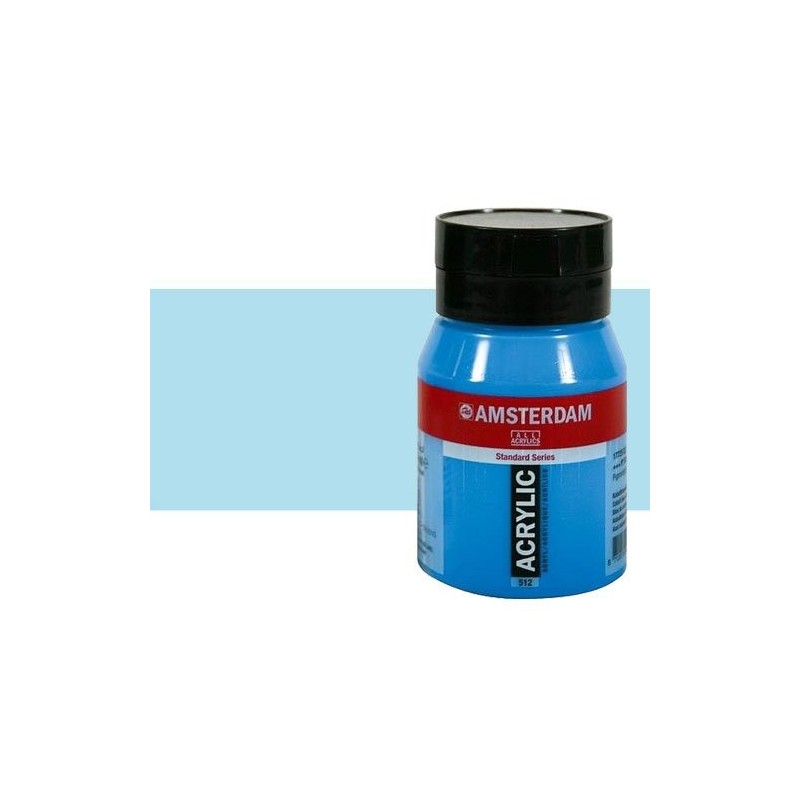 Material Bellas Artes - Pintura - Acrílico Amsterdam color azul celeste claro (500 ml) | totenart.com