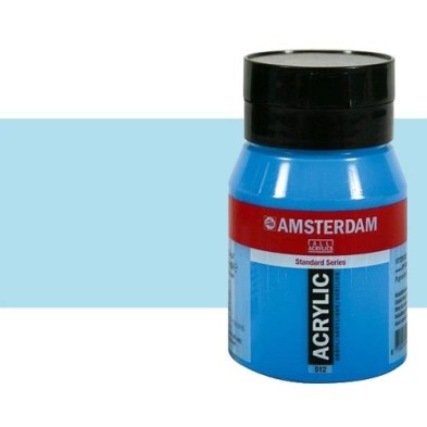 Material Bellas Artes - Pintura - Acrílico Amsterdam color azul celeste claro (500 ml) | totenart.com