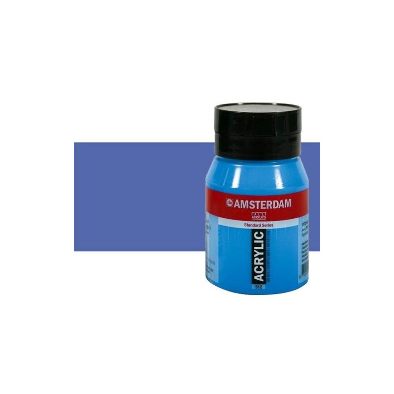 Material Bellas Artes - Pintura - Acrílico Amsterdam color azul ultramar violeta claro (500 ml) | totenart.com
