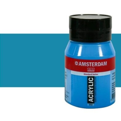 Material Bellas Artes - Pintura - Acrílico Amsterdam color azul real (500 ml) | totenart.com