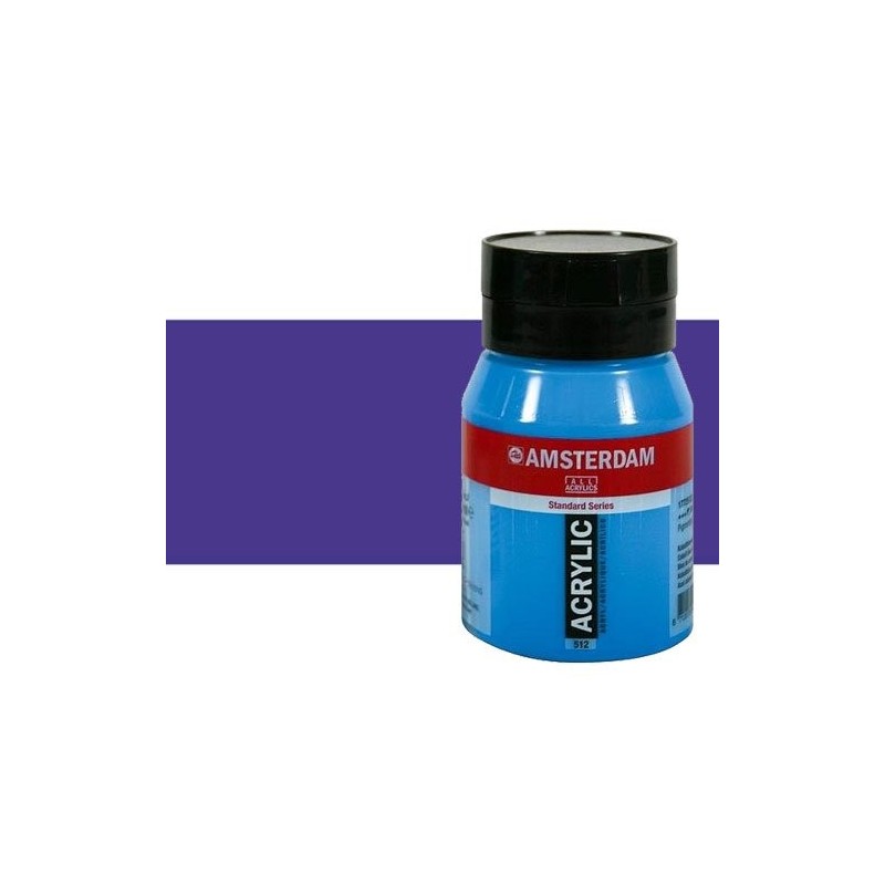 Material Bellas Artes - Pintura - Acrílico Amsterdam color azul ultramar violeta (500 ml) | totenart.com