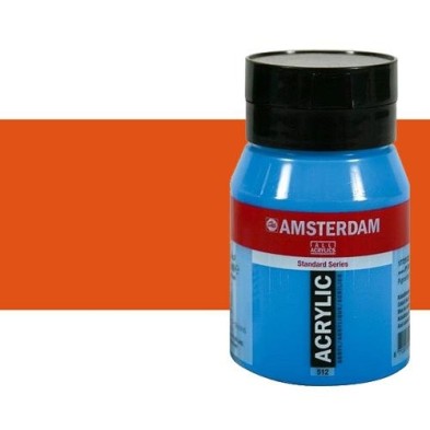 Material Bellas Artes - Pintura - Acrílico Amsterdam color bermellón (500 ml) | totenart.com