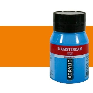Material Bellas Artes - Pintura - Acrílico Amsterdam color anaranjado azo (500 ml) | totenart.com