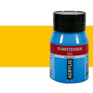 Material Bellas Artes - Pintura - Acrílico Amsterdam color amarillo azo medio (500 ml) | totenart.com