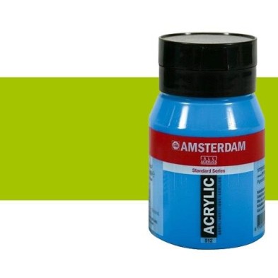 Material Bellas Artes - Pintura - Acrílico Amsterdam color amarillo verdoso (500 ml) | totenart.com