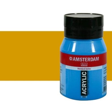 Material Bellas Artes - Pintura - Acrílico Amsterdam color ocre amarillo (500 ml) | totenart.com
