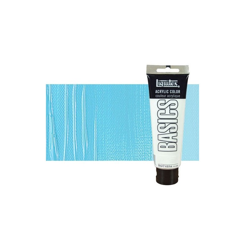 Material Bellas Artes - Pintura - Acrílico Liquitex Basics color azul claro permanente (118 ml) | totenart.com