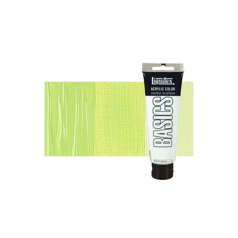 Material Bellas Artes - Pintura - Acrílico Liquitex Basics color verde amarillo brillante (118 ml) | totenart.com