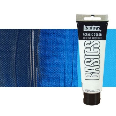 Material Bellas Artes - Pintura - Acrílico Liquitex Basics color azul ftalocianina (118 ml) | totenart.com