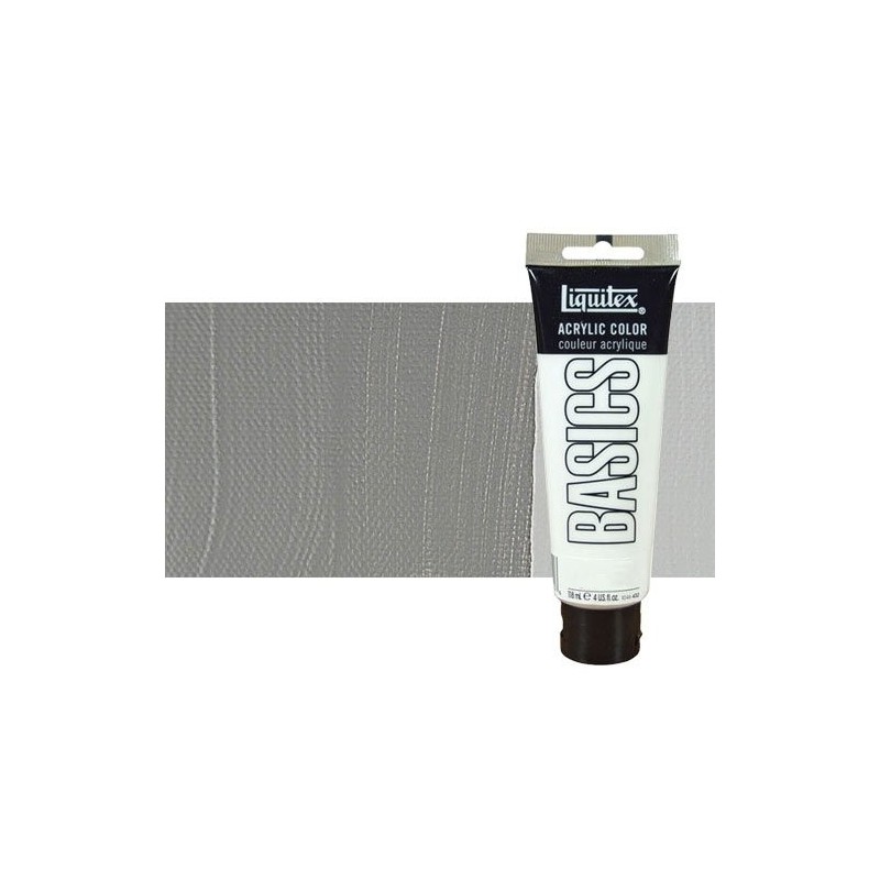 Material Bellas Artes - Pintura - Acrílico Liquitex Basics color gris neutro (118 ml) | totenart.com