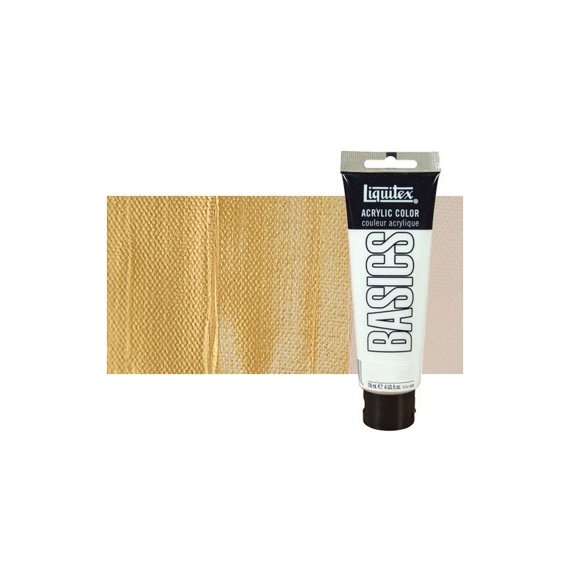 Material Bellas Artes - Pintura - Acrílico Liquitex Basics color oro (118 ml) | totenart.com