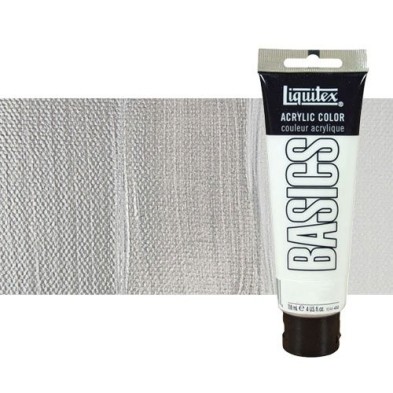 Material Bellas Artes - Pintura - Acrílico Liquitex Basics color plata (118 ml) | totenart.com