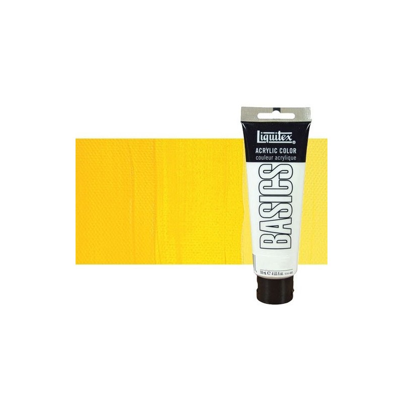Material Bellas Artes - Pintura - Acrílico Liquitex Basics color tono amarillo cadmio medio (118 ml) | totenart.com