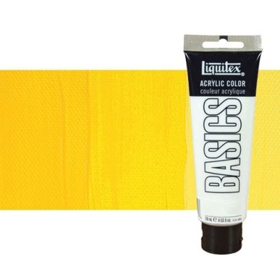 Material Bellas Artes - Pintura - Acrílico Liquitex Basics color tono amarillo cadmio medio (118 ml) | totenart.com