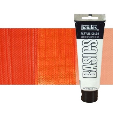 Material Bellas Artes - Pintura - Acrílico Liquitex Basics color tono rojo cadmio claro (118 ml) | totenart.com
