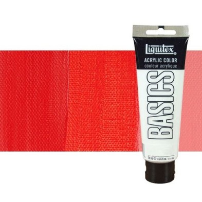 Material Bellas Artes - Pintura - Acrílico Liquitex Basics color tono rojo cadmio medio (118 ml) | totenart.com