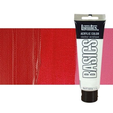 Material Bellas Artes - Pintura - Acrílico Liquitex Basics color tono rojo cadmio oscuro (118 ml) | totenart.com