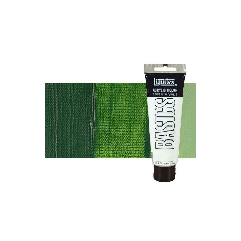Material Bellas Artes - Pintura - Acrílico Liquitex Basics color verde de Hooker (118 ml) | totenart.com