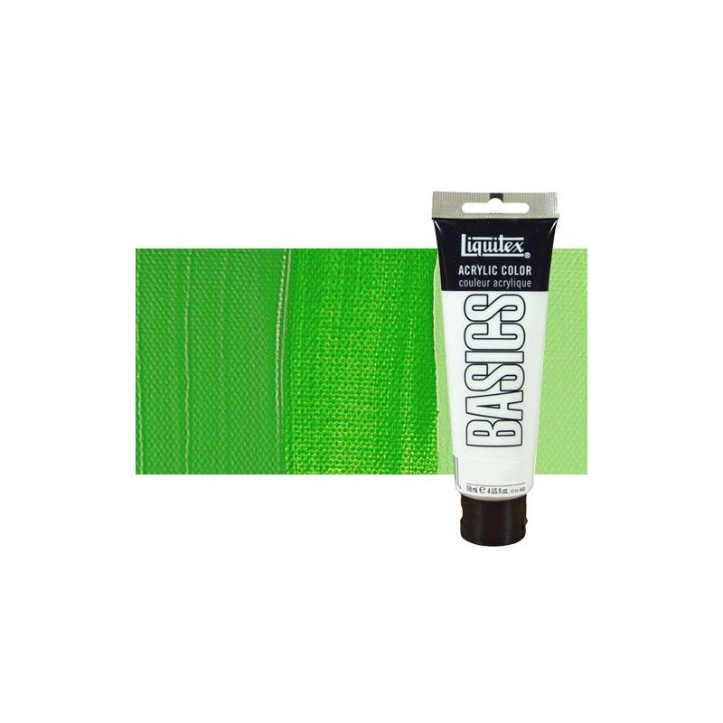 Material Bellas Artes - Pintura - Acrílico Liquitex Basics color verde claro permanente (118 ml) | totenart.com