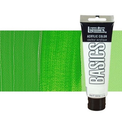 Material Bellas Artes - Pintura - Acrílico Liquitex Basics color verde claro permanente (118 ml) | totenart.com