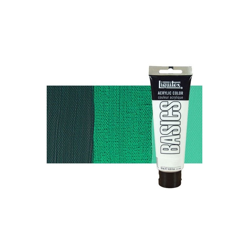 Material Bellas Artes - Pintura - Acrílico Liquitex Basics color verde ftalocianina (118 ml) | totenart.com