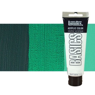 Material Bellas Artes - Pintura - Acrílico Liquitex Basics color verde ftalocianina (118 ml) | totenart.com