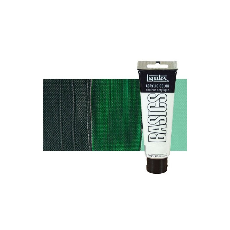 Material Bellas Artes - Pintura - Acrílico Liquitex Basics color verde oscuro (118 ml) | totenart.com