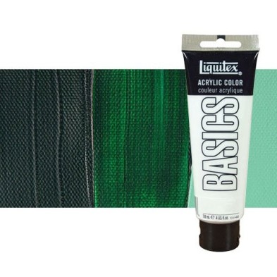 Material Bellas Artes - Pintura - Acrílico Liquitex Basics color verde oscuro (118 ml) | totenart.com