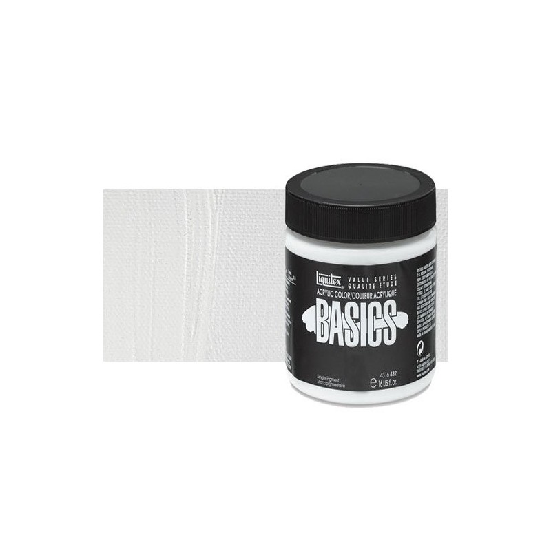 Material Bellas Artes - Pintura - Acrílico Liquitex Basics color blanco de titanio (946 ml) | totenart.com