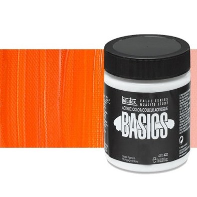 Material Bellas Artes - Pintura - Acrílico Liquitex Basics color naranja cadmio (946 ml) | totenart.com