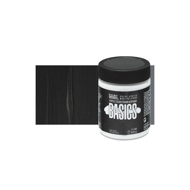 Material Bellas Artes - Pintura - Acrílico Liquitex Basics color negro marfil (946 ml) | totenart.com