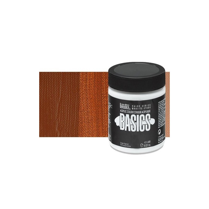 Material Bellas Artes - Pintura - Acrílico Liquitex Basics color tierra siena tostada (946 ml) | totenart.com