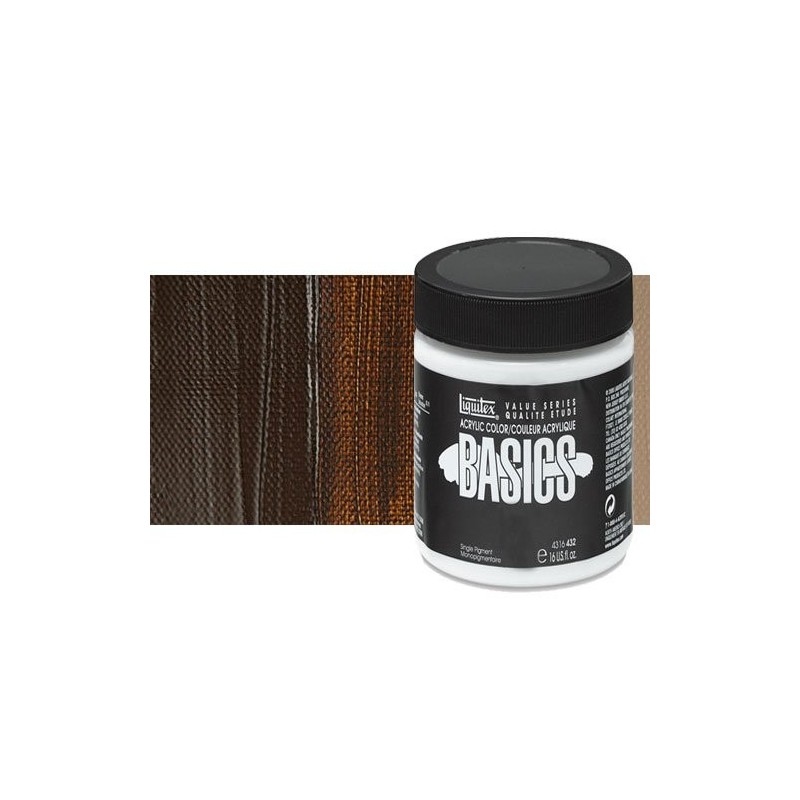 Material Bellas Artes - Pintura - Acrílico Liquitex Basics color tierra sombra tostada (946 ml) | totenart.com