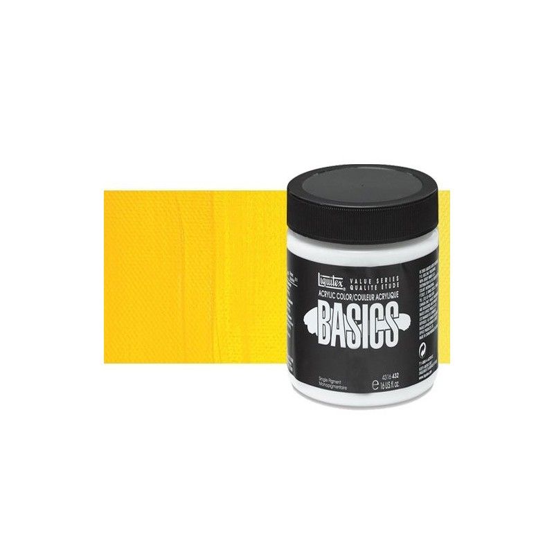 Material Bellas Artes - Pintura - Acrílico Liquitex Basics color tono amarillo cadmio medio (946 ml) | totenart.com
