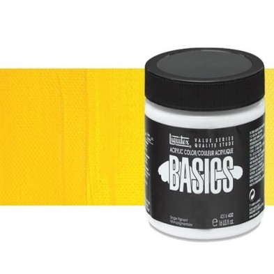 Material Bellas Artes - Pintura - Acrílico Liquitex Basics color tono amarillo cadmio medio (946 ml) | totenart.com
