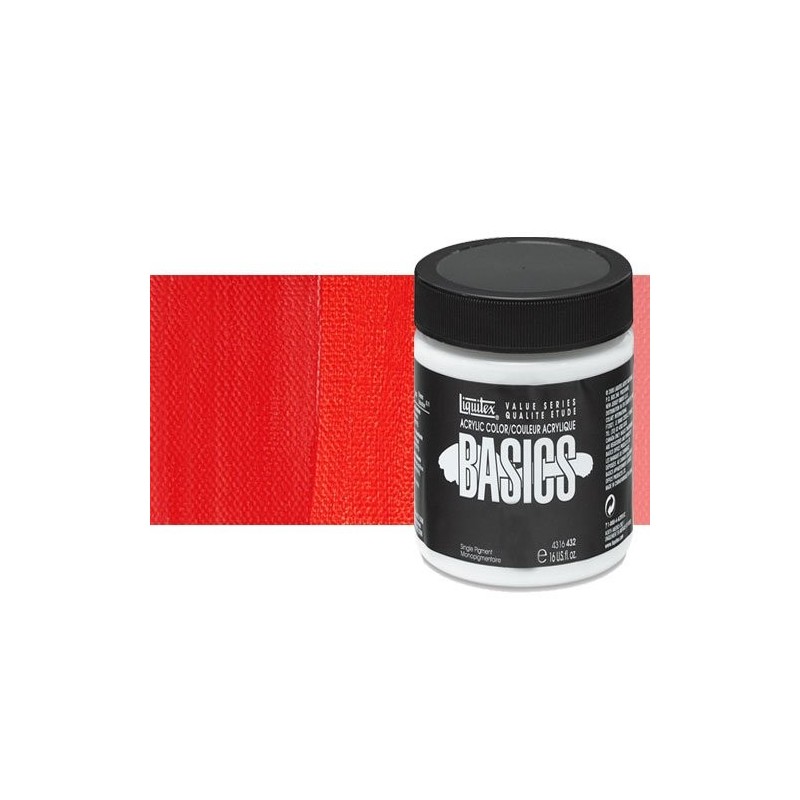 Material Bellas Artes - Pintura - Acrílico Liquitex Basics color tono rojo cadmio medio (946 ml) | totenart.com