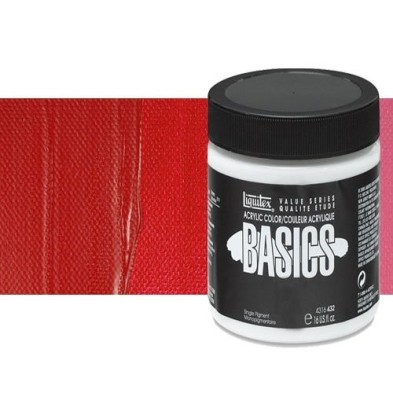 Material Bellas Artes - Pintura - Acrílico Liquitex Basics color tono rojo cadmio oscuro (946 ml) | totenart.com