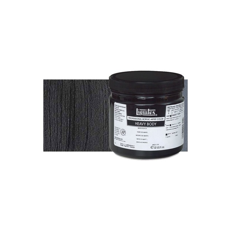 Material Bellas Artes - Pintura - Acrílico Liquitex Heavy Body color negro marfil (946 ml) | totenart.com