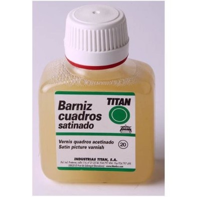 Material Bellas Artes – pintura- Barniz satinado Titan para cuadros (1000 ml) | totenart.com